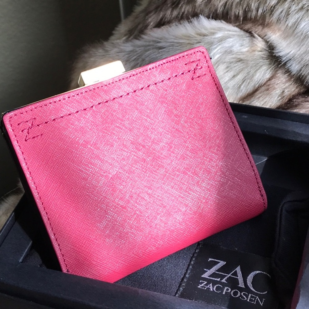 Zac Posen Saffinno Raspberry Wallet